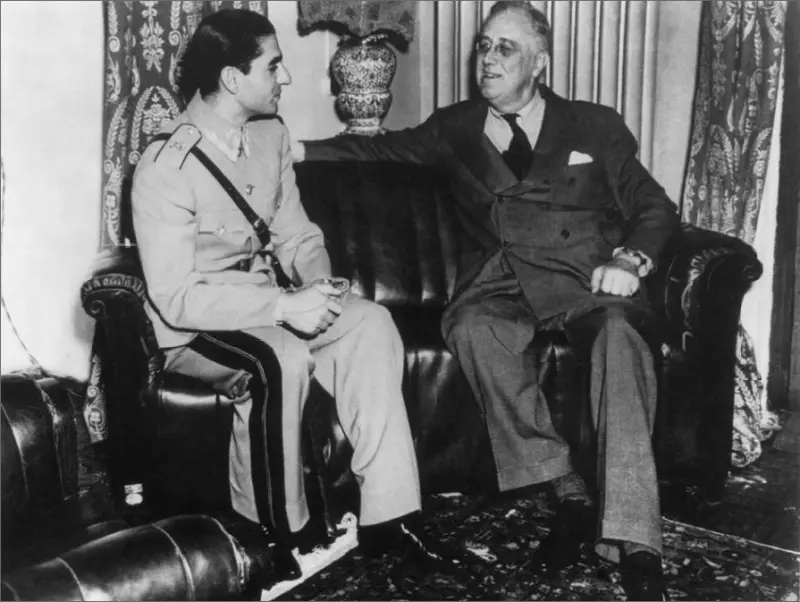 SHA Reza Pahlavi with FDR at the Tehran Conference