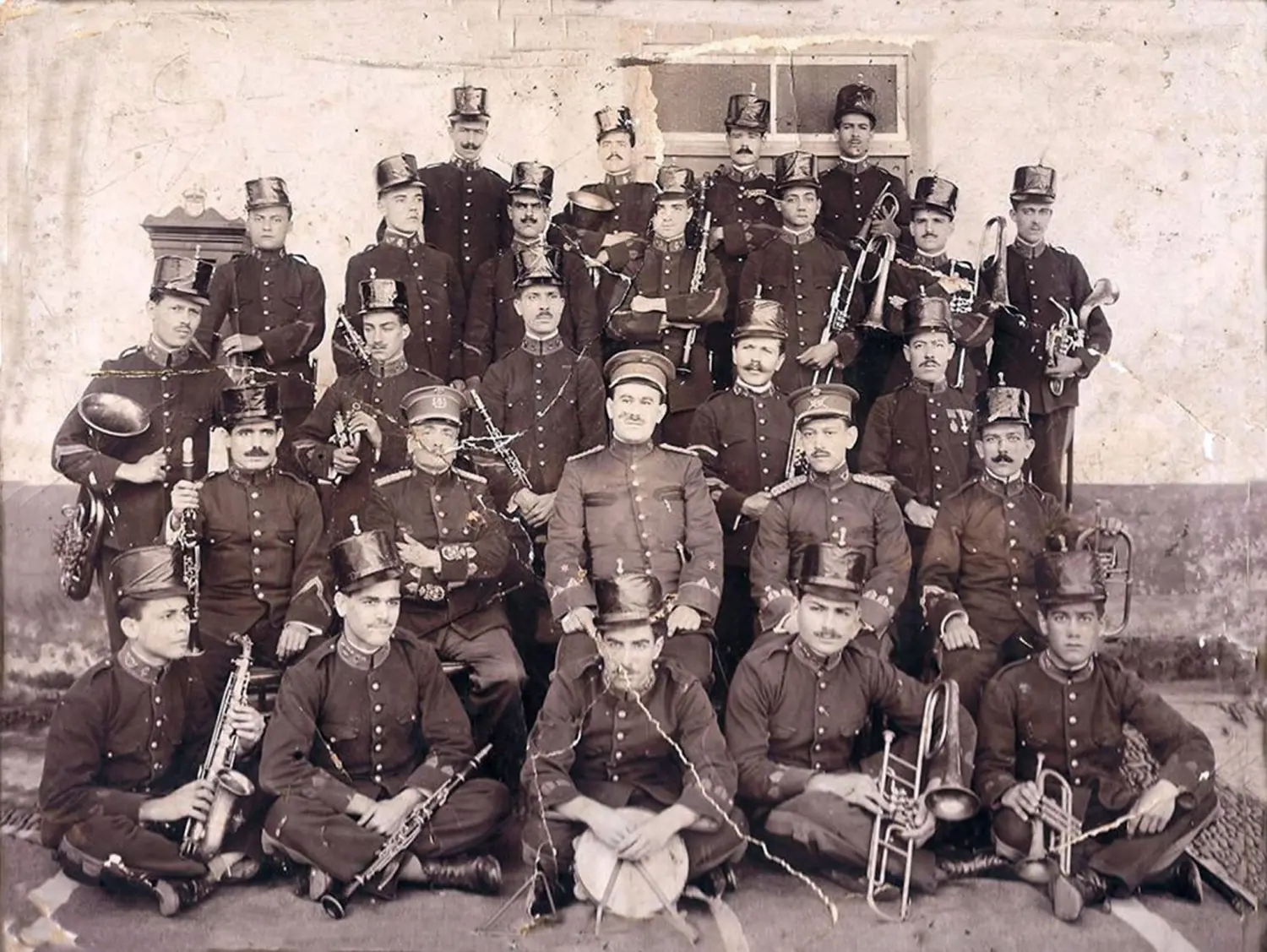 Batallón Cazadores La Palma en el cuartel de San Francisco