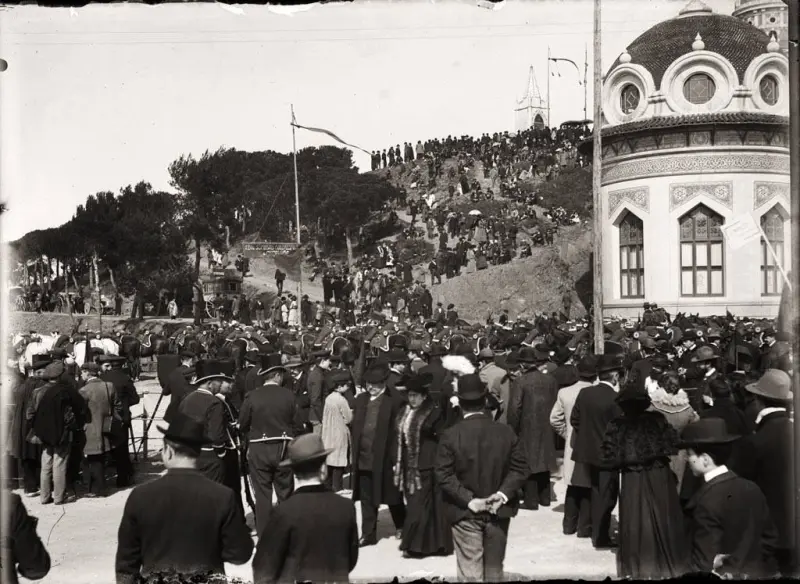 Acto público en el Tibidabo