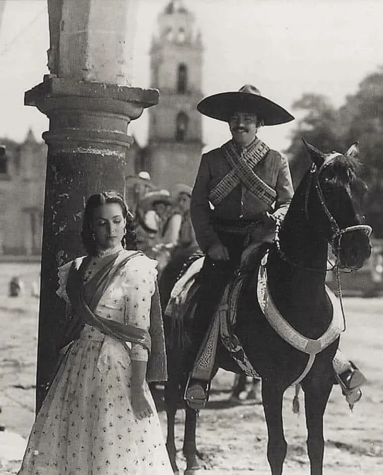 Rodaje de "Enamorada"