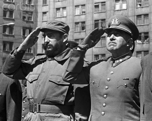 Fidel Castro and General Augusto Pinochet