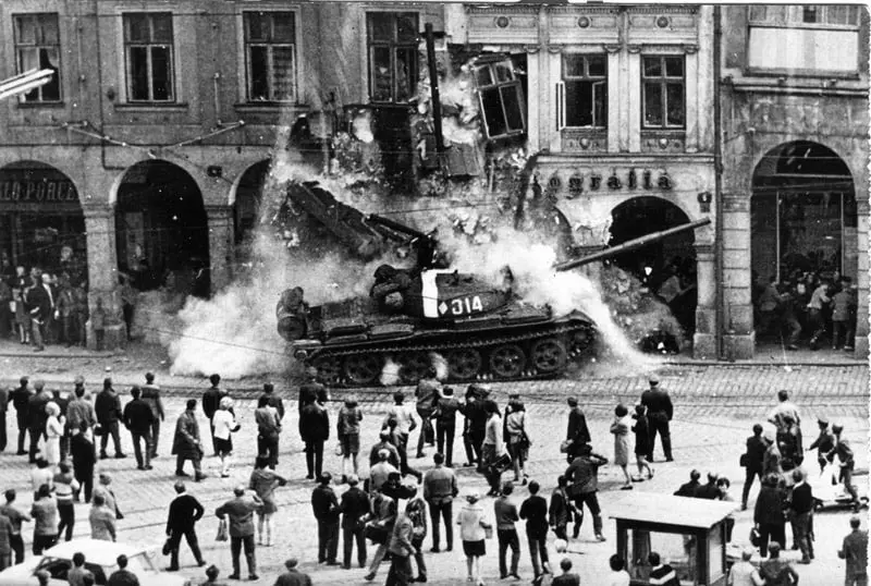 Soviet Tank in Prague