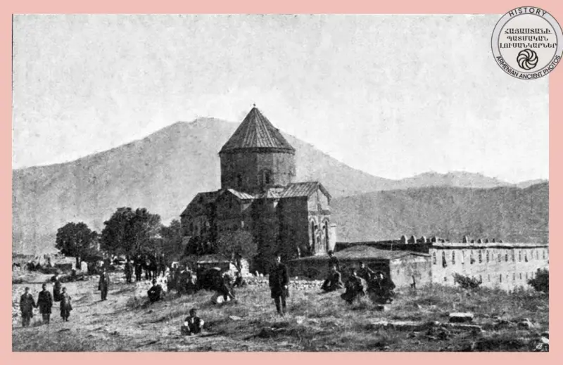 The Church of the Holy Cross in Aghtamari and the general view of the north-western side of the cathedrals