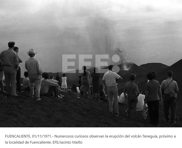 Erupción volcán Teneguía.
