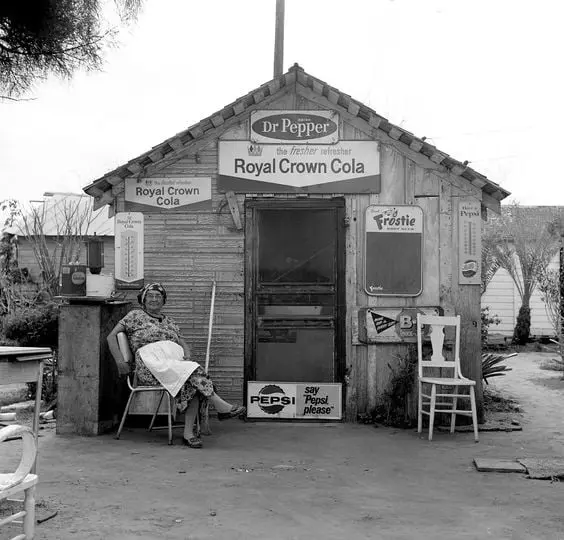 A woman taking a break