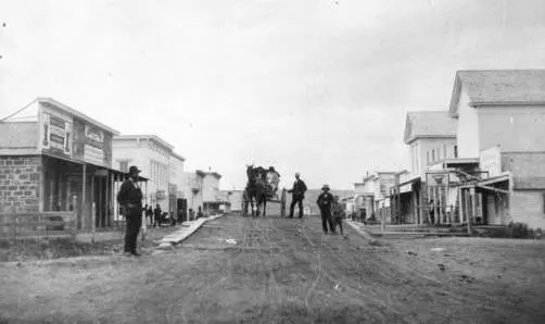 Street view of businesses