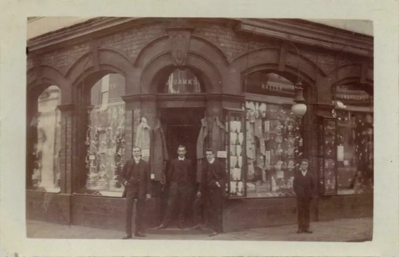 AJ Banks, Gents outfitter of Horsemarket Street