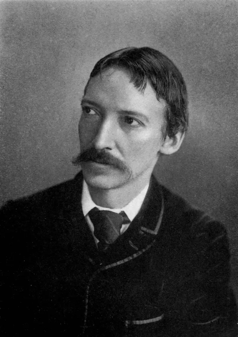 Portrait of Robert Louis Stevenson by Henry Walter Barnett