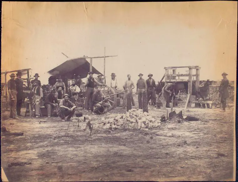 Field workshop in the Ninth Army Corps. 