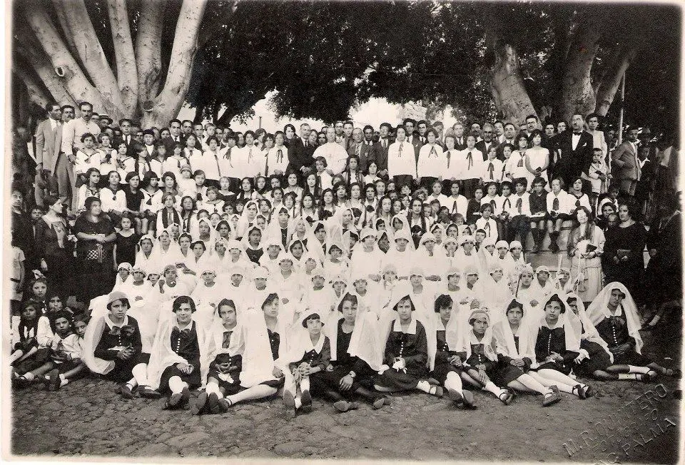 Visita del Obispo Fray Albino González a Los Llanos de Aridane