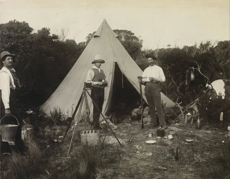 Camp View, Field Naturalists ' Club Expedition to King Island, by AJ Campbell