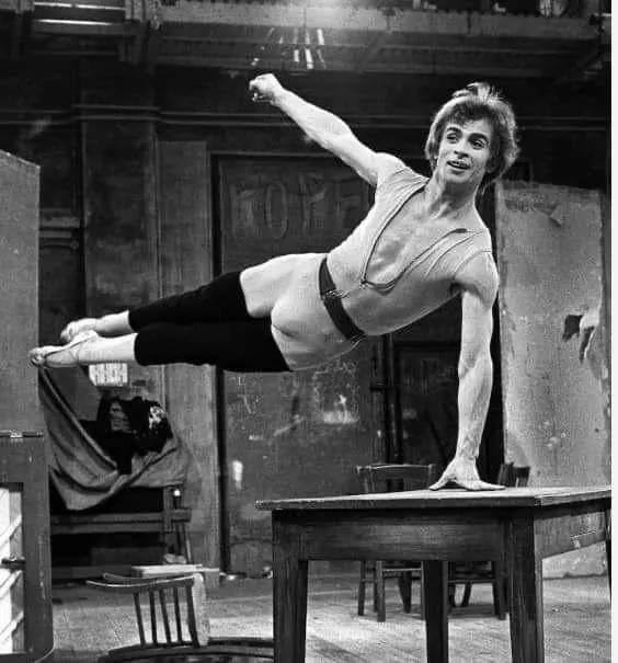 Rudolf Nureyev at a Rehearsal