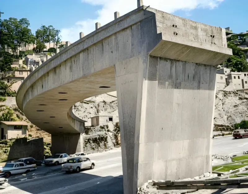 Construcción del Puente Portachuelo