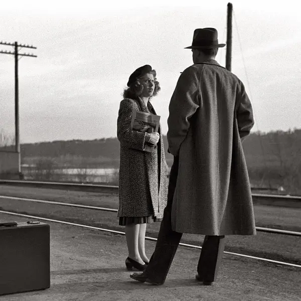 Waiting for the train