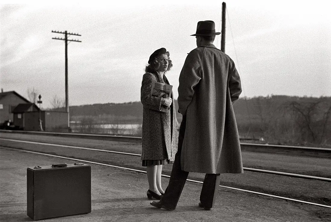 Waiting for the train
