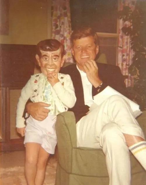 John Kennedy with his daughter Caroline