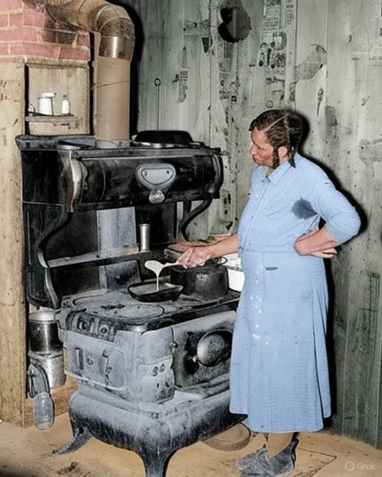 A woman preparing gravy