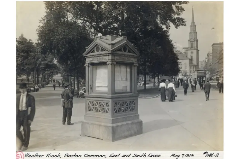 Weather kiosk, Boston Common