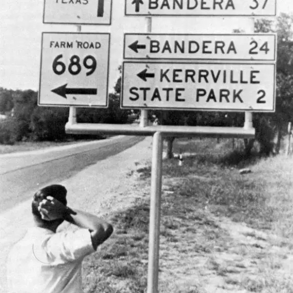Road sign in Kerrville