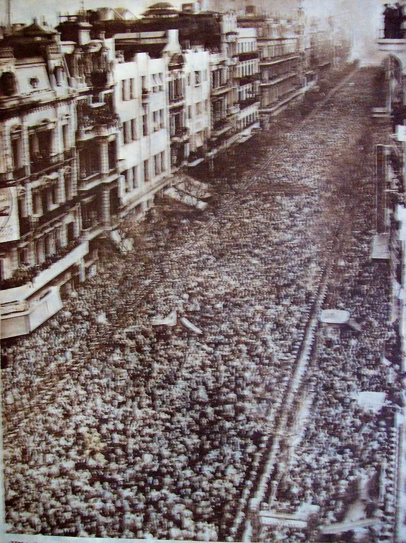 Cortejo fúnebre de Evita Perón