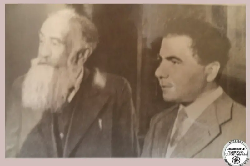 Hovsep Orbelin with Viktor Hambardzumyan