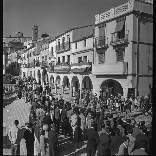 Plaza Mayor en fiestas.