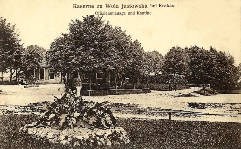 Fragment koszar na Woli Justowskiej
