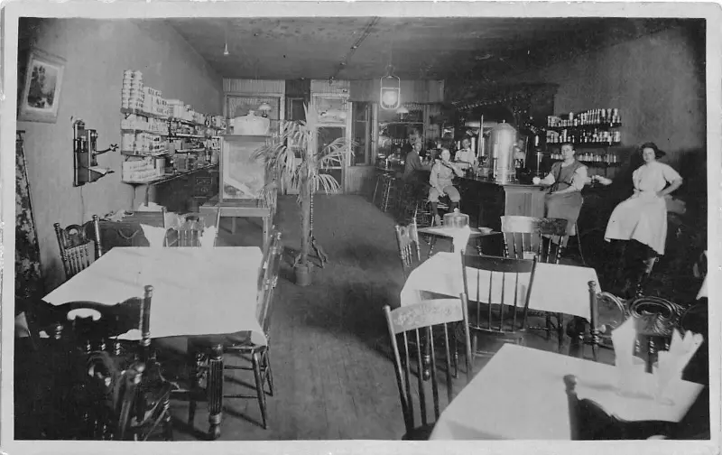 Interior of restaurant