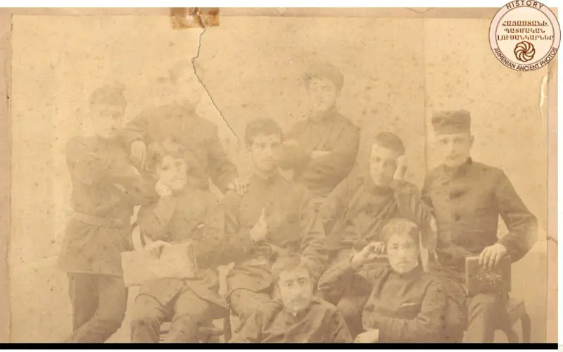 Av.Isahakyan with his classmates of Etchmiadzin Seminary