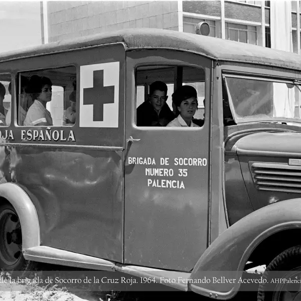 Vehículo de la Brigada de Socorro de la Cruz Roja.