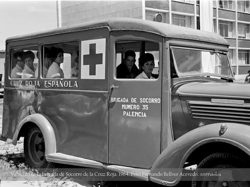 Vehículo de la Brigada de Socorro de la Cruz Roja.