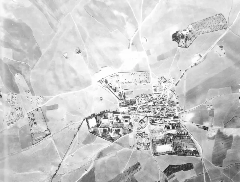 Visión cenital del Pueblo de Hortaleza 