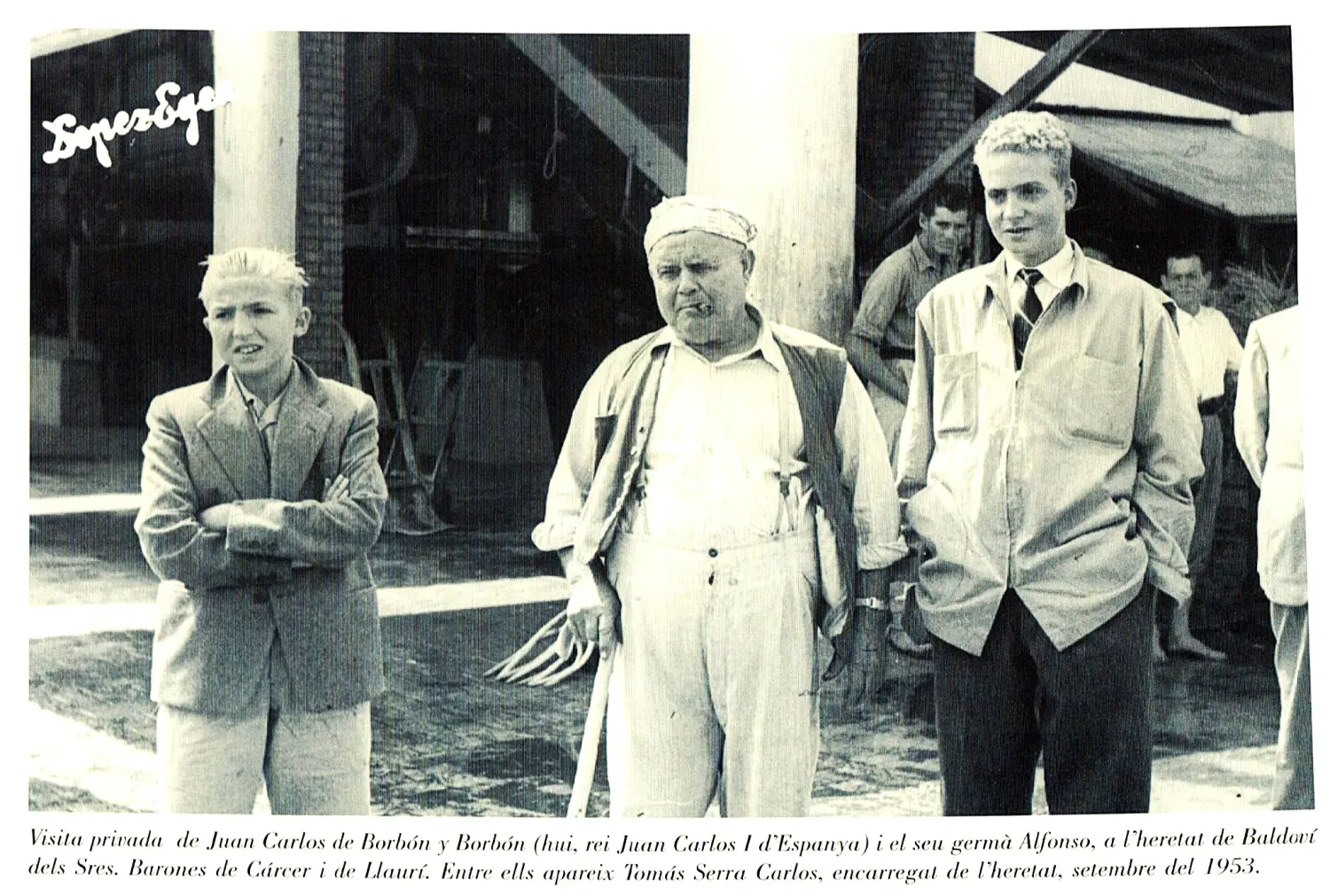 Juan Carlos de Borbón y su hermano Alfonso.