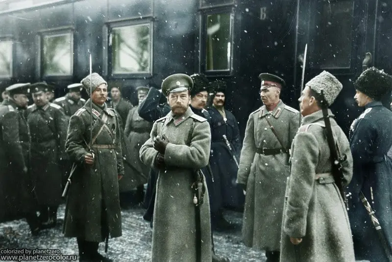 The Arrival of Nicholas II at the Location of the 1st Army