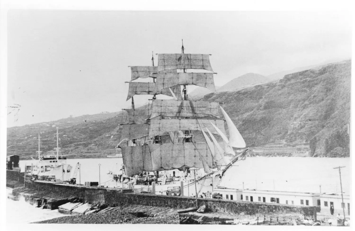 Visita del Galatea a La Palma,