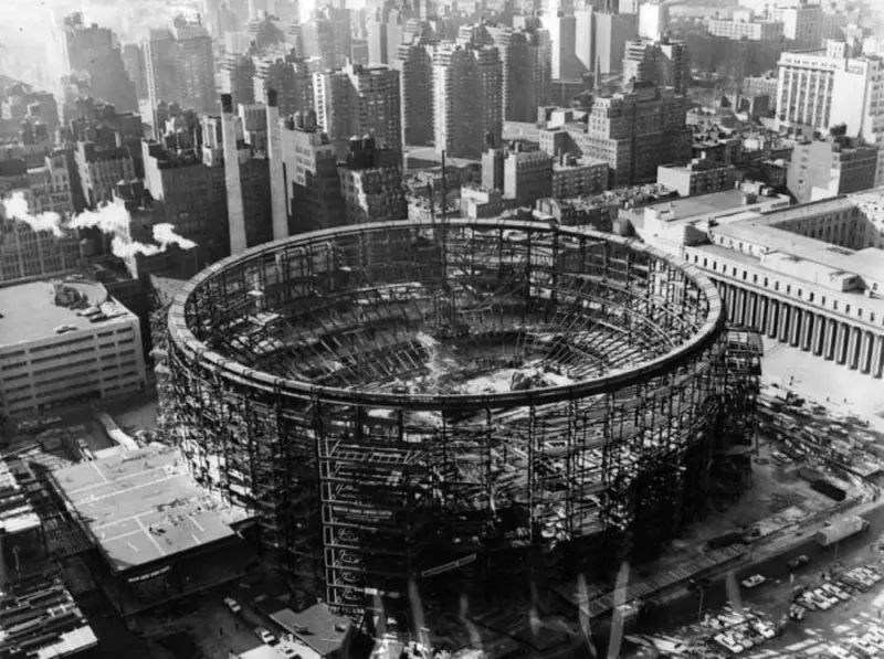 Construction of Madison Square Garden