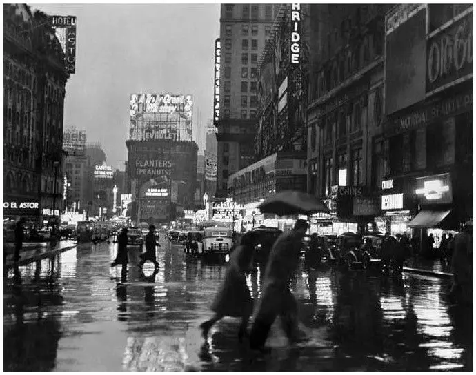 Times Square in the Rain