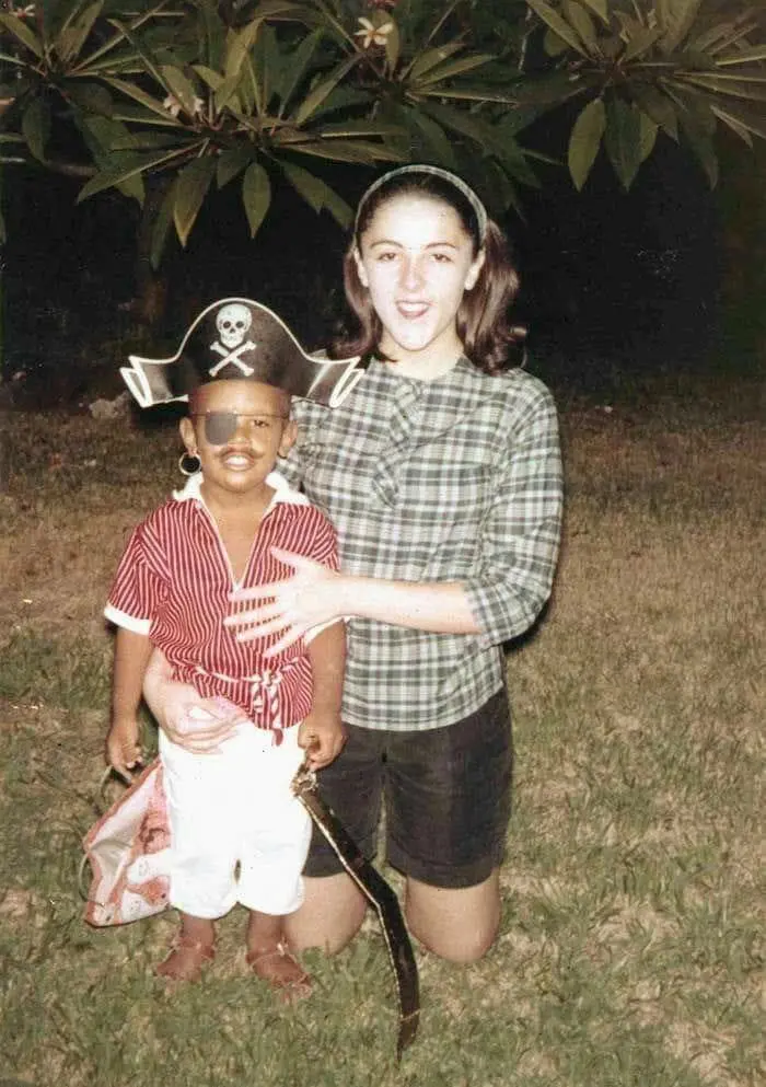 Barack Obama's childhood photo