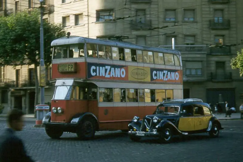 A double-decker bus in Barcelona