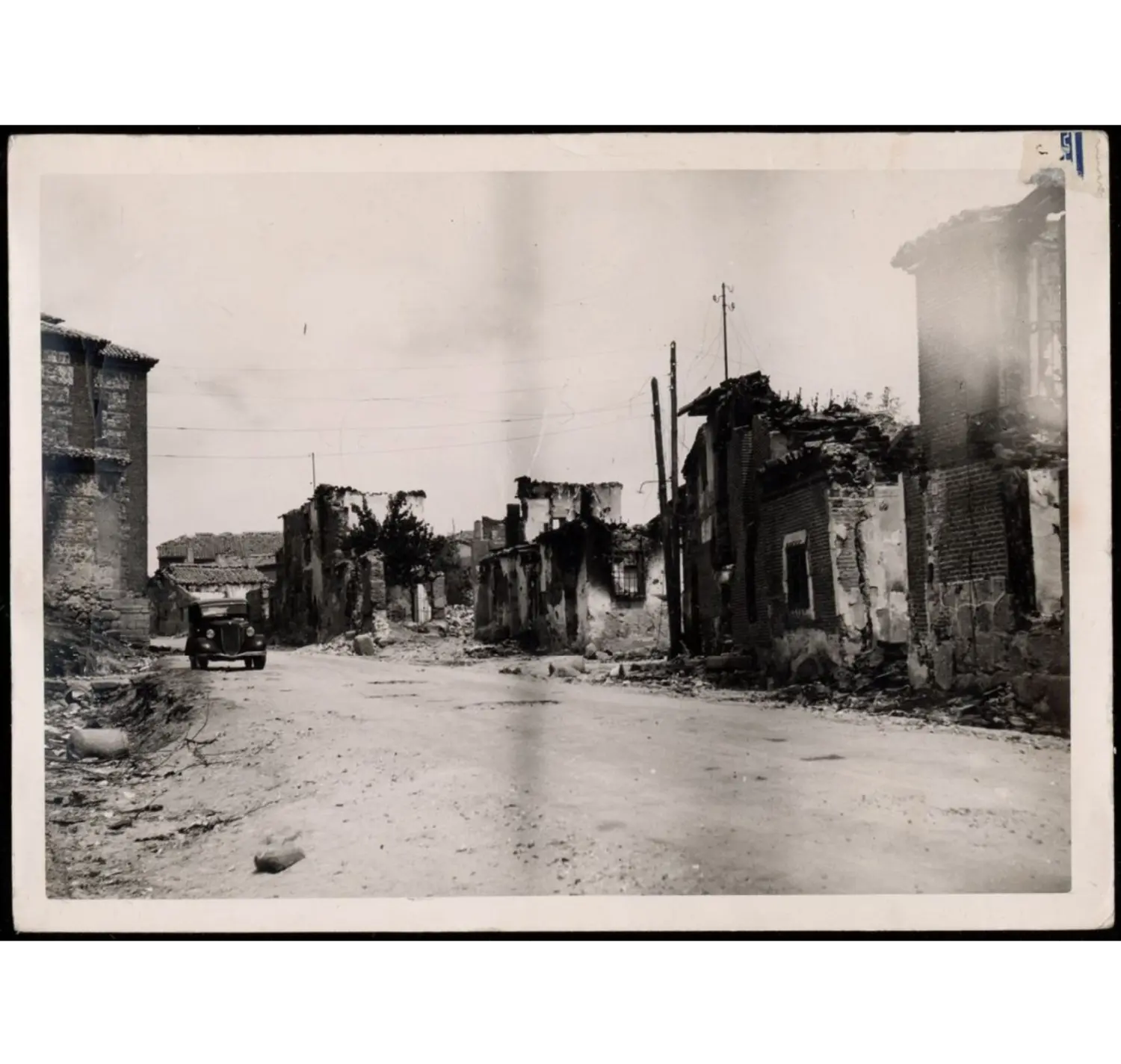 Brunete en ruinas tras la batalla