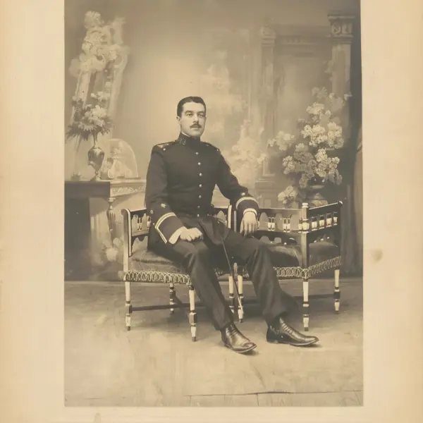 Fotografía de un militar