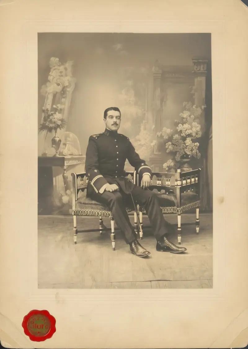 Fotografía de un militar