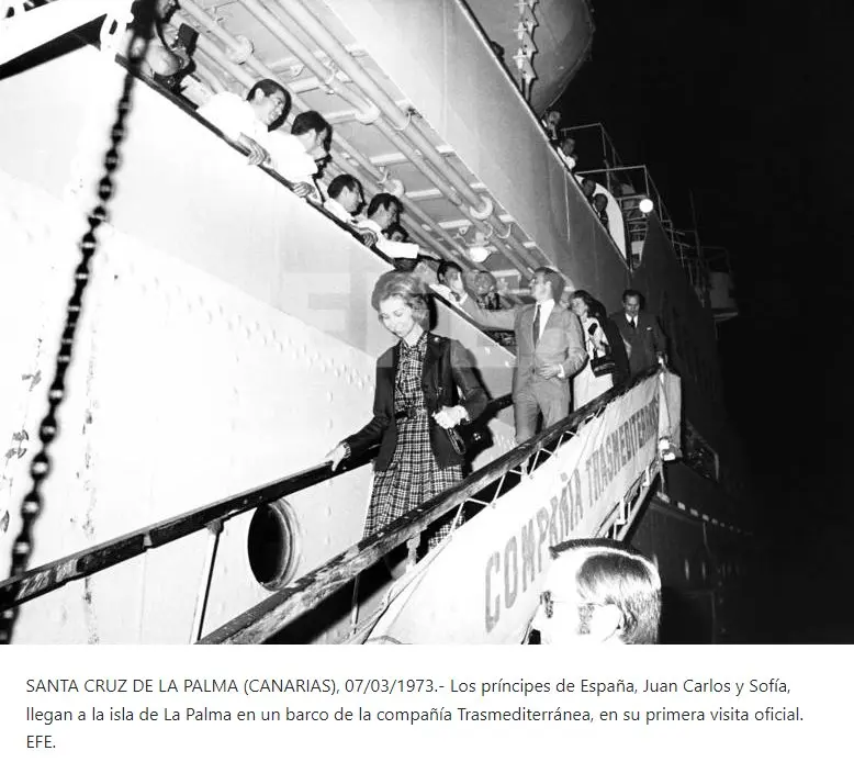 Visita de los Príncipes de España a La Palma.