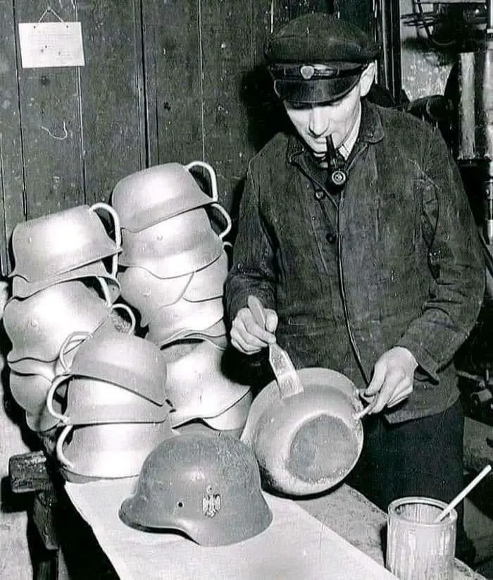 Children's Pots Made from German Helmets