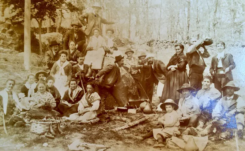 Gateños en la Romería de San Blas.