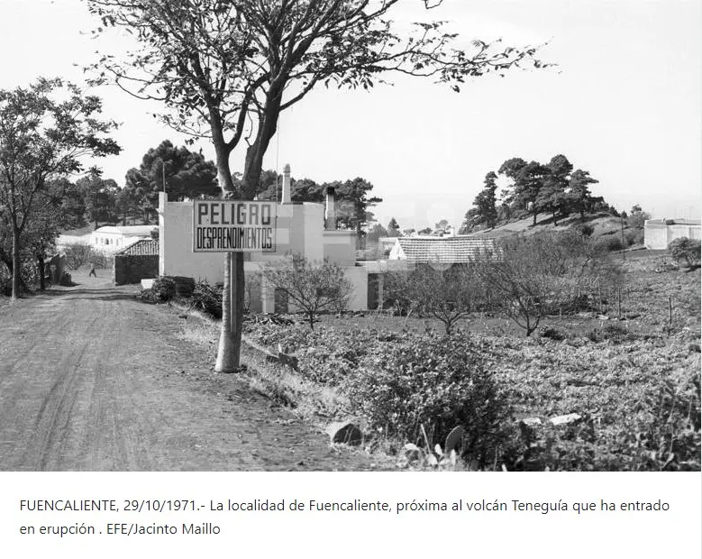 Erupción volcán Teneguía.