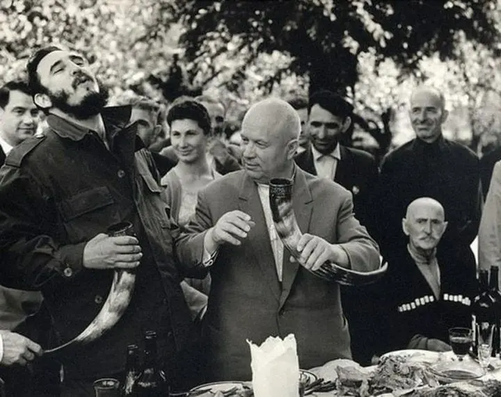 Khrushchev and Castro