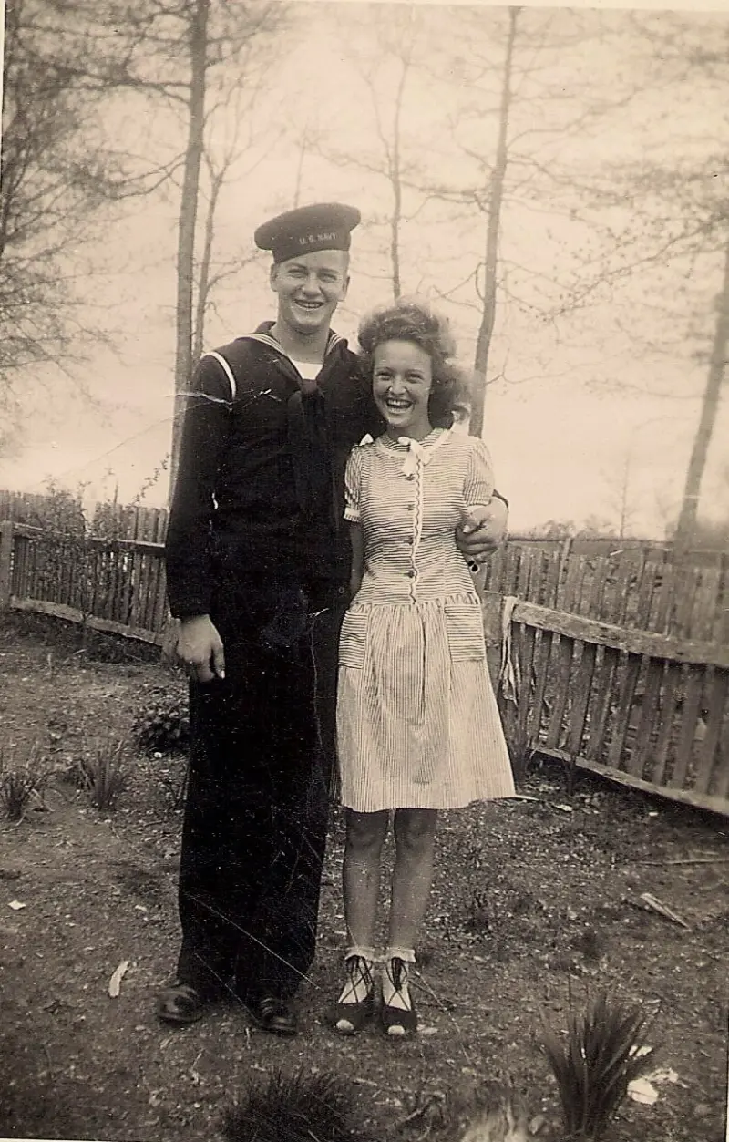 Dorothy Branscum and her sailor man