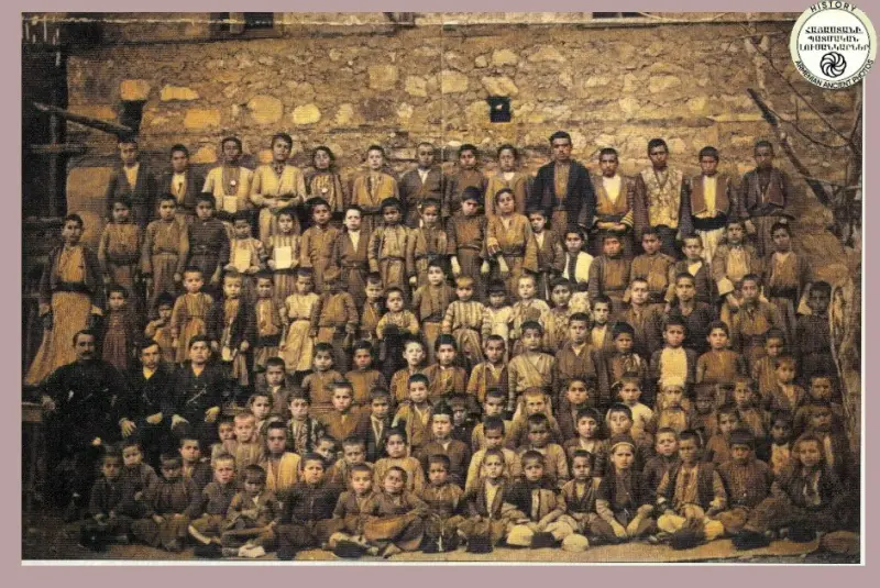 Pupils of Vardo Fndukchyan Armenian School