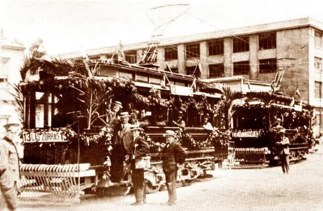 Inauguración de la línea “Las Zorras”, tranvía de Valparaíso 